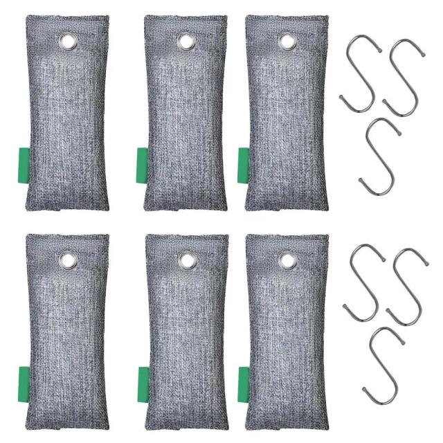 Desodorizador de Carbono Ativado: Eliminador e Neutralizador de Odor para Quarto, Guarda-Roupa e Sapatos