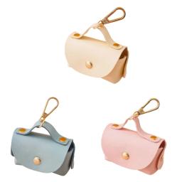 Suporte para saco cocô animal estimação, à prova d'água, pu, dispensador saco cocô cachorro, caminhada ar - Image 1