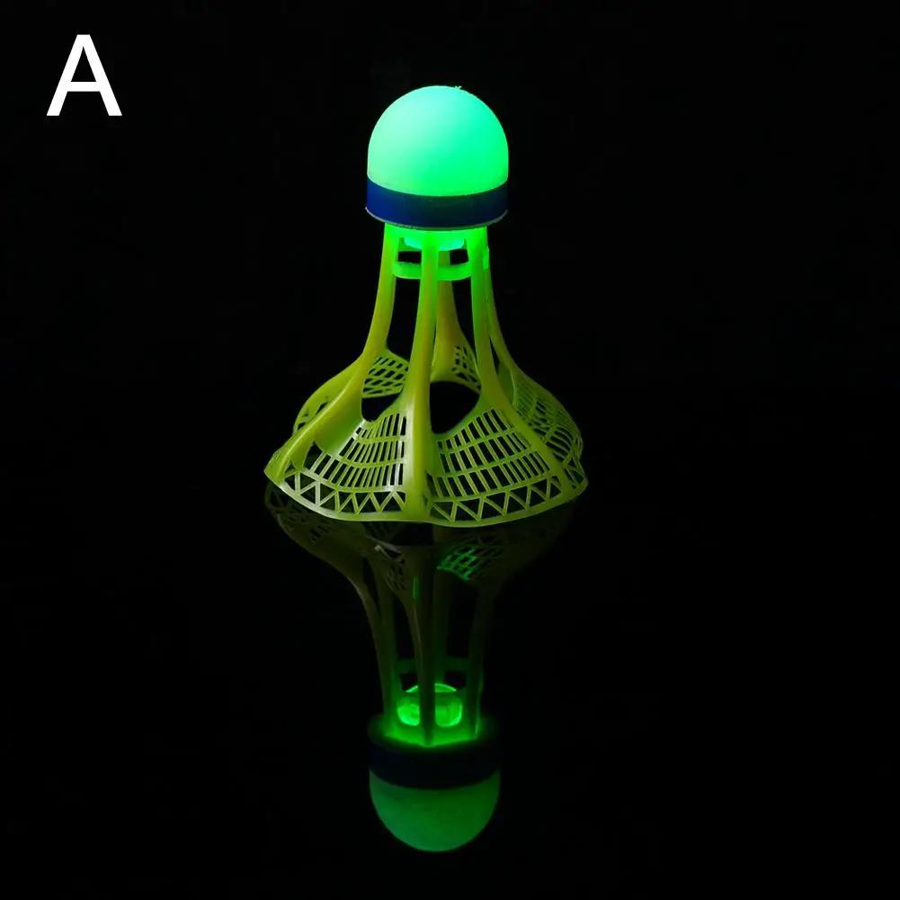 1/2/5 pacote led petecas de badminton-iluminação brilho no escuro badminton passarinhos badminton prática petecas à prova de vento - Image 1