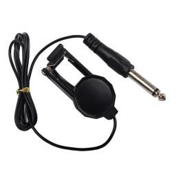 Jack clip-on captador microfone piezo violino guitarra acústica captador para guitarra acústica violino ukulele (preto) - Image 3