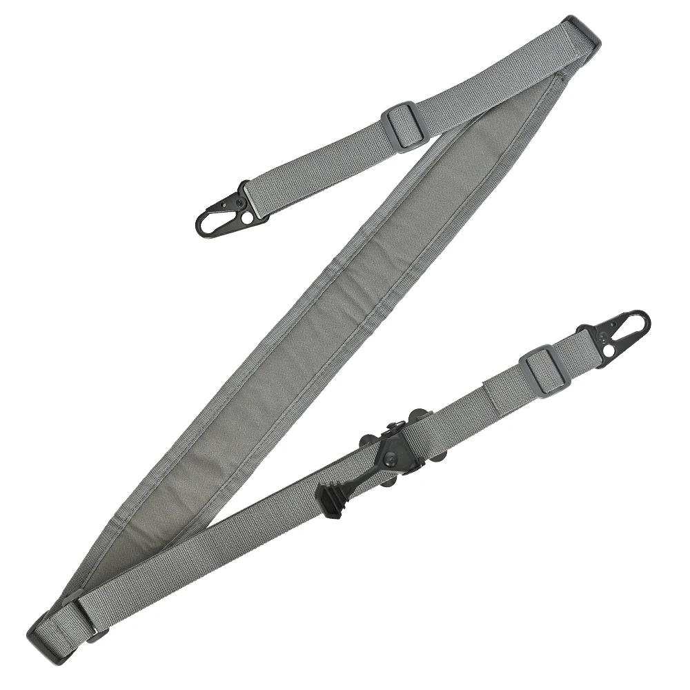 Estilingue modular de rifle de 2 pontos, gancho de choque resistente, alça de ombro acolchoada, aba de tração rápida ajustável, acessórios de caça de paintball - Image 1