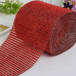 Strass Cadeia Cadeia Copo, Fita Brilhante, Aparar Malha, Imitação Oca De Cristal, DIY, Decoração Da Festa De Casamento, 24 Fileiras - Image 3