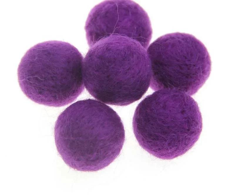 Bolas redondas de feltro de lã para decoração de casa DIY, pompons de cores mistas, presentes de Natal, 20 mm, 10 unidades por lote - Image 1