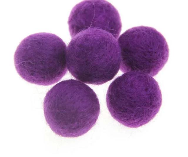 Bolas de Feltro Coloridas para Decoração DIY - Pacote com 10 Pompons de 20 mm para Presentes de Natal