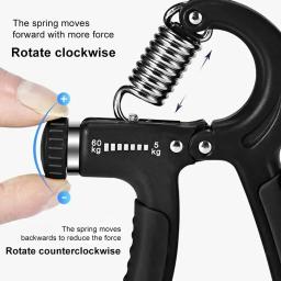 R Shaped Spring Grip, Força Profissional Do Pulso, Músculo Do Braço, Reabilitação Dos Dedos, Exercício De Treinamento, Equipamentos de Fitness, 1Pc - Image 3