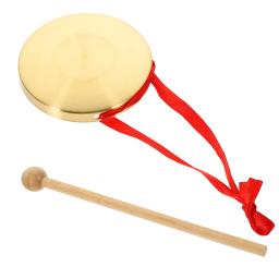 Gongs artesanais de latão, 10cm, instrumentos de percussão de igreja com martelo de jogo redondo, gong chinês, cobre criativo - Image 6