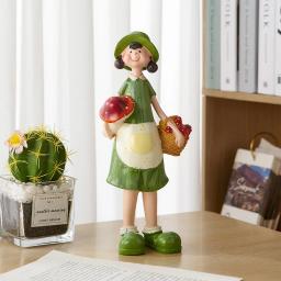 Resina Miniaturas de Casal Boneca Estatueta, simples Estátua, Decoração Home, Sala, Gabinete e Decoração de Mesa, Acessórios Adoráveis, 2PCs - Image 5