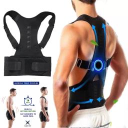 Corretor de Postura Cintura Traseira, Cinto Ajustável, Cinta Lombar, Suporte para Coluna, Adulto Trainer, Confortável, Aliviar Dor nas Costas, Novo - Image 1