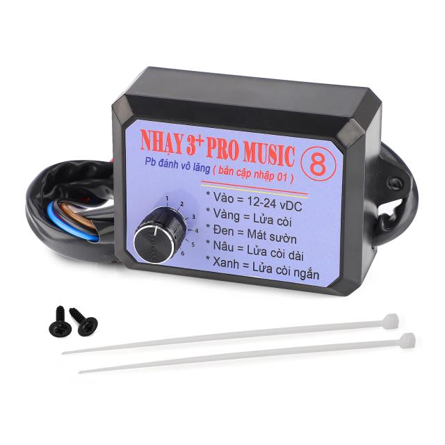 Controlador Eletrônico de Som Pro Horn Speaker com Comutação de Volume 12-24V para Caixas de Som de 8 e 12 Polegadas