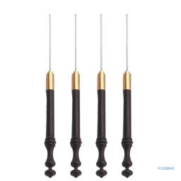 Ganchos crochê ergonômicos, agulha crochê com para fio crochê/contas, agulha crochê, tricô, - Image 1