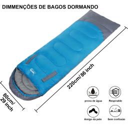 Desert & Fox Saco de dormir grande vestível com furos nos braços Saco de dormir para adultos para clima quente Saco de dormir infantil para acampamento e caminhada - Image 3