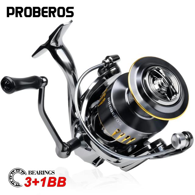 Proberos Carretel de Pesca Giratório Metal 5.2:1 3+1BB 2000-7000