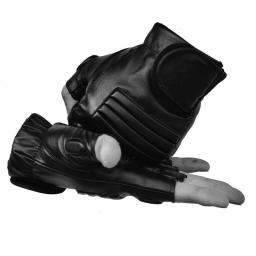 Luva de boxe de couro PU para homens, meio dedo, preto, lavável, ginásio, luta, escalada, esporte, fitness, ciclismo, luva, G141 - Image 5