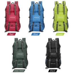 Grande Capacidade impermeável Viagem Mochila, Camping e Caminhadas Montanhismo Pack, 45L - Image 4