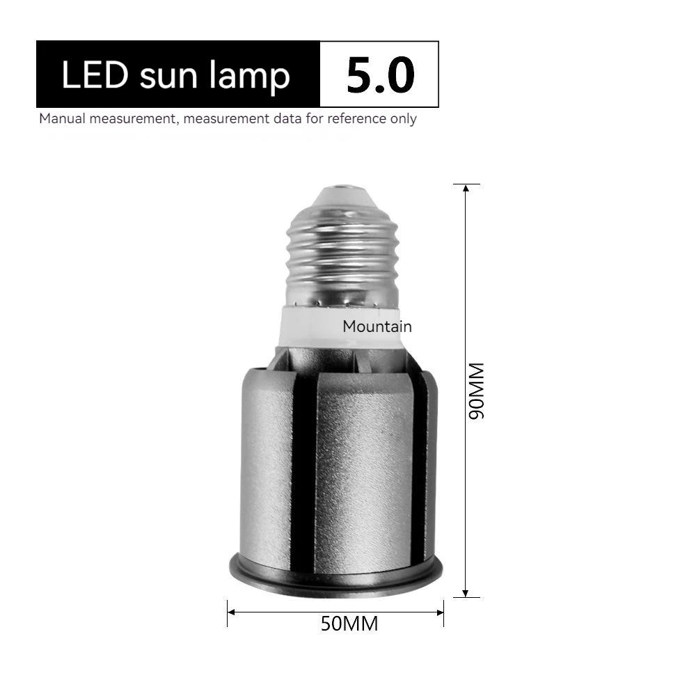 Lâmpada LED UVA UVB Réptil, Espectro Completo, Tartaruga, Basking Lagarto, Luz UV, Anfíbios, Lâmpada Solar, Luz do Sol, 110 V, 220V, 5.0, 10.0 - Image 1
