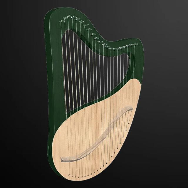 Harpa de Mogno para Iniciantes com 21 Cordas e Painel de Picea Asperata - Instrumento Musical Portátil