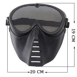 Máscara Tática Facial Respirável, Airsoft Paintball, CS Wargame Sports Máscara, Máscaras Cosplay Legal - Image 2