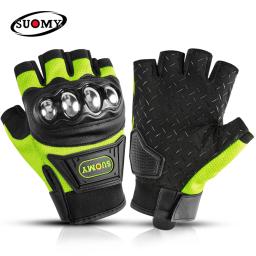 SUOMY-Luvas De Motocicleta Sem Dedos, Respirável, Moto, Meio Dedo, Bicicleta Sujeira, Ciclismo, Bicicleta, Verão - Image 1