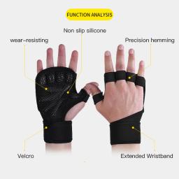 Kyncilor Luvas profissionais de fitness com ferro duro para uso externo com almofada de palma EVA espessada e resistente ao desgaste para proteção da palma - Image 6