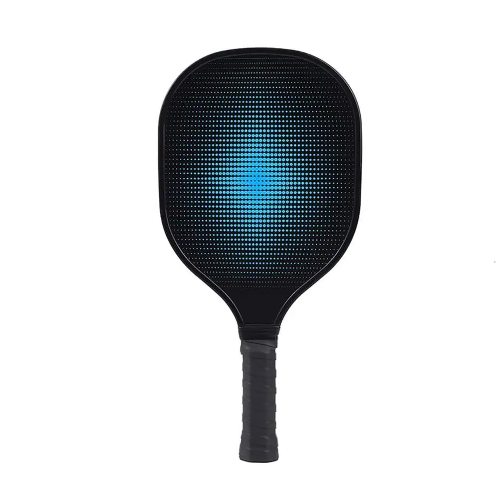 Raquete única bola pickle raquete, alça com nervuras duráveis, aperto almofada ergonômica, equipamento de treinamento Pickleball leve - Image 1
