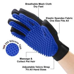 Silicone Pet Grooming Luva para gatos Escova de cabelo Pente Limpeza Deshedding Produtos Animais para Cat Dog Remoção Hairbrush para Animais - Image 2
