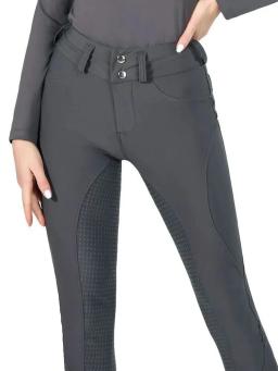 Mxllina botão zíper calças de equitação mulheres leggings equestres calças competição completa silicone esportes collants equipamentos - Image 2