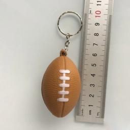 Chaveiros de futebol americano para jogadores, chaveiro PU, lembranças pingentes, atletas, meninos, chaveiro bola, anéis, esporte, brinquedos - Image 6