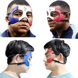 Máscara esportiva anticolisão, proteção contra nariz e rosto, futebol e basquete, imitando Mbappé com a mesma máscara de galo, novo, 2022 - Image 5