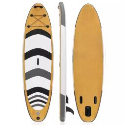 Prancha de surf SUP personalizada OEM, design personalizado, estilo Woodgrain, alta qualidade, câmara de ar dupla, prancha de remo - Image 1