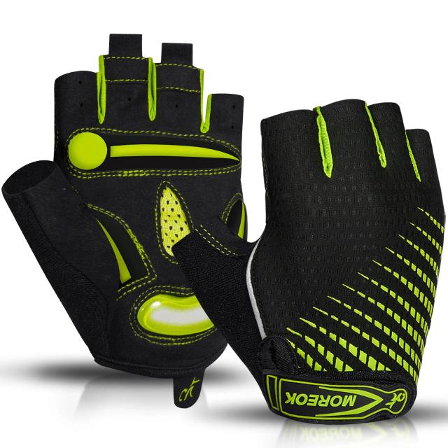 Moreok Luvas de Ciclismo Gel 5mm Respiráveis Antiderrapantes
