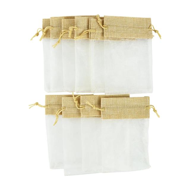 Sacos de Organza e Juta para Casamento: 10 Peças Elegantes para Embalagem de Favor e Joias