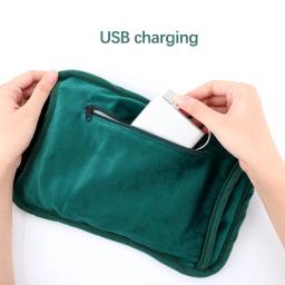 Aquecedor De Mão De Grafeno De Aquecimento Elétrico, Calor Quente Saco, Almofada De Luvas De Travesseiro, USB Recarregável, Inverno Quente Mãos Térmicas e Aquecedor De Pés - Image 4