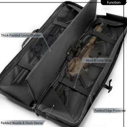 Mochila longa para caça, pesca, acessórios táticos, Protect Case, bolsa removível, Molle System, Camping ao ar livre, 46" - Image 6