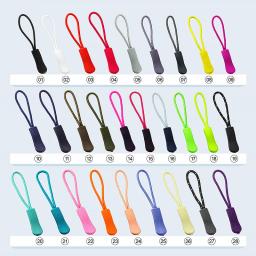 Colorido Zipper Pull para roupas, corda Zip, Slider Cord, Fastener Strap, fechamentos para sacos, carteira, acessórios de costura, retrosaria, 10PCs - Image 6