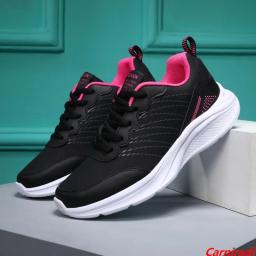 Tênis de atletismo feminino com tudo que combina, cestas leves, tênis casual fitness para senhoras, tênis de corrida antiderrapante, outono - Image 1