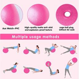 Pilates Yoga Ball, Ginástica Fitness Ball, Exercício de Equilíbrio, Ginásio Fitness, Yoga Core Ball, Indoor Training Ballet Ball, 25cm - Image 5