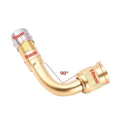 1/4 unidades 45 °   90 °   135 °   Adaptador de válvula dobrada em ângulo de grau, adaptador de extensão de válvula de tubo de pneu para motocicleta, caminhão, carro, moto, bicicleta - Image 2