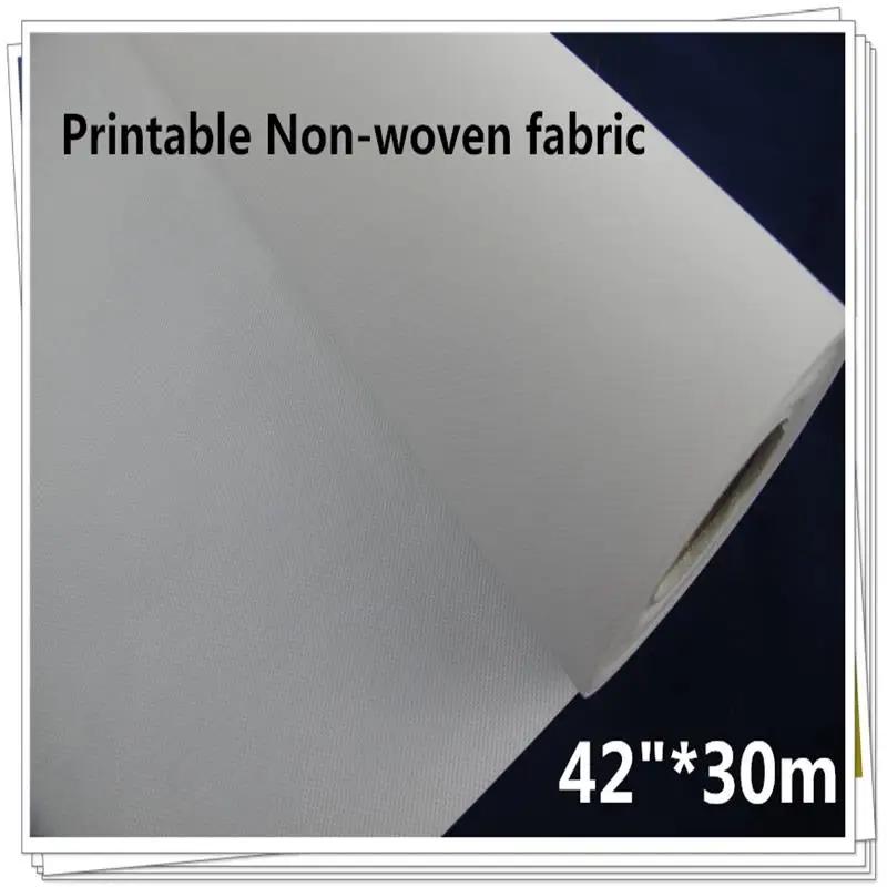 Rolo imprimível do papel de parede do formato largo, não tecido revestido, impressão digital do Inkjet, 42 "* 30m - Image 1