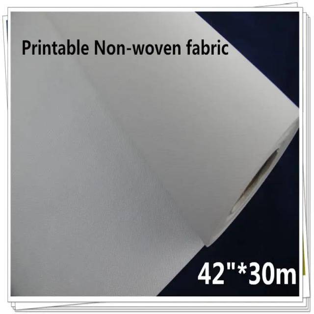 Rolo de Papel de Parede Largo Não Tecida para Impressão Digital Inkjet 42" x 30m
