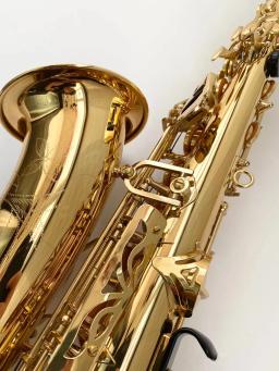 Saxofone Alto profissional com banhado a ouro Shell botão, instrumento musical, 1-1 estrutura, modelo de bronze, original 62 - Image 1