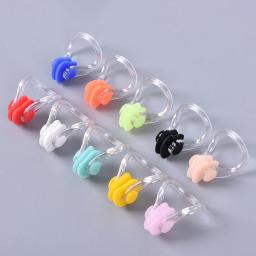 Reutilizável clipe de nariz de silicone macio para natação, clipe nariz confortável para mergulho, surf, natação, adultos, crianças, dropshipping, 10pcs - Image 2
