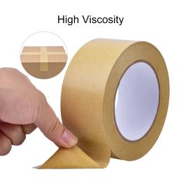 Fita De Papel Kraft Marrom, Selagem Forte, Auto Mascaramento, Montagem De Moldura De Foto, Embalagem, Tearable, 23m Rolls - Image 1