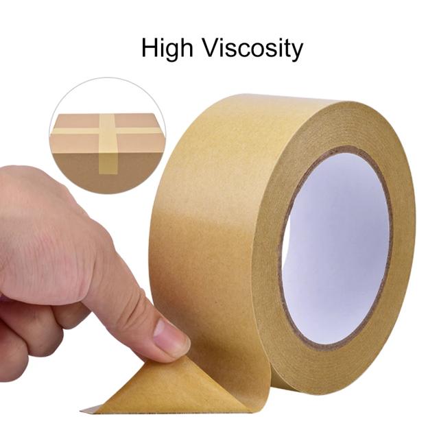 Fita de Papel Kraft Marrom para Selagem Forte e Montagem de Molduras - Embalagem Tearable em Rolo de 23m