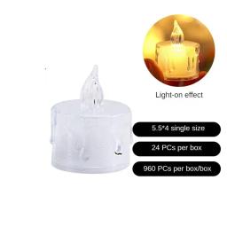 Vela led eletrônica para decoração, festa de aniversário, celebração, romântico, atmosfera, natal, mini luz noturna, decoração de casamento, 1pc - Image 6