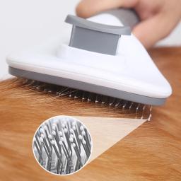 Escova automática da remoção do cabelo do animal de estimação, cão e gato pente, aço inoxidável, limpeza e grooming suprimentos - Image 5