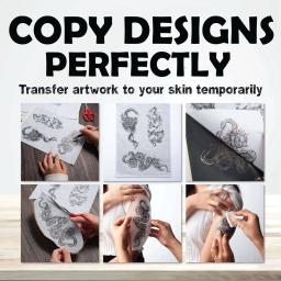 10/30/50/100 pçs papel de transferência de tatuagem estêncil térmico de carbono papel de tatuagem cópia papel vegetal para suprimentos de tatuagem - Image 3
