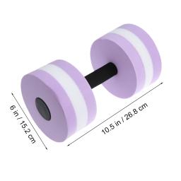 Halteres Exercício Aquático, EVA Water Barbells, Barra de mão para resistência à água, Haltere de natação, Aeróbica com peso da água, 2pcs - Image 6