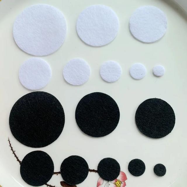 Pano de Feltro Redondo Não Tecido para DIY: Remendos de Scrapbook em Diversos Tamanhos de 10mm a 50mm