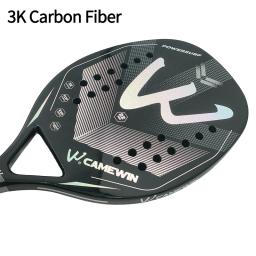 Camewin 3k raquete de tênis de praia completa fibra carbono superfície áspera raquete de esportes ao ar livre para homens mulheres adulto raquete de tênis o novo - Image 2