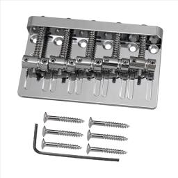 Conjunto de 5 cordas para baixo elétrico, acessórios para violão, cor prata - Image 1